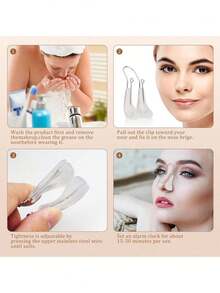 1/2pcs Nose Shaper - Nose Lifting Device, Soft Silicone Nose Clip, Painless Nose Corrector, Nose Slimming Tool - Multicolor - View 2