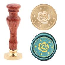 Two Types Of Rose Flower Seals And Two Colors Of Wax Beads.