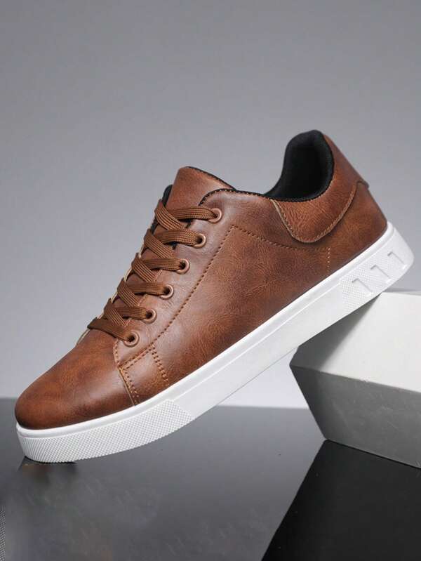 Men's Non-Slip Breathable Casual Fashion Summer Shoes, High-Quality Brown Sports Shoes, Comfortable Business Dress Shoes
