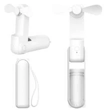 Portable Handheld Mini Fan, Power Bank Fan, USB Rechargeable, 500mAh Battery Capacity, Foldable, 3 Speed Settings, Dual Blades, Suitable For Indoor, Outdoor, Office And Travel