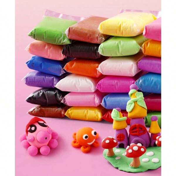 Set de 36 piezas de arcilla autoendurecible ultra ligera kit de herramientas DIY, paquete grande de 36 colores con moldes, juego de regalo de masa de modelar para niños con 3 herramientas incluidas