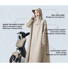 1 pieza Poncho de lluvia portátil de tela Oxford, impermeable y a prueba de viento, abrigo de lluvia unisex para actividades al aire libre, senderismo, viajes, pesca, escalada, campamento