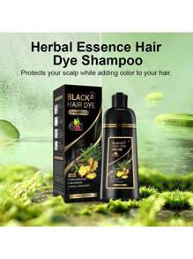 4 In 1 Herbal Hair Color Shampoo - Gentle And Non-Irritating For Men And Women - Instantly Covers Gray Hair, Dyes To Fashionable Hair Color, Plant Extracts, Nourishes Hair, Long-Lasting Color