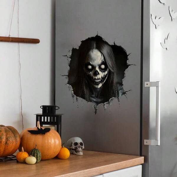 Halloween Window Clings & Stickers: Skeleton Decals For Glass Windows & Party Decorations