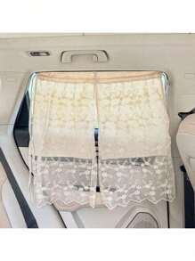 1pc Car Side Window Shade, Suction Cup Mounted Interior Curtain, Sun Shade & Heat Insulation