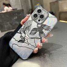 Funda para teléfono (1 unidad) Compatible con todos los modelos 16/15/14/13/12/11 (incluidos 13/14 Pro/15 Plus/16 Pro). Este nuevo y brillante modelo cuenta con tecnología IMD Laser, protector de lente de alta calidad y un diseño híbrido de alta calidad, resistente a los golpes. - Blanco - Ver 4