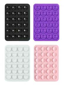 3/4 件硅胶手机粘性手柄,防滑硅胶粘性手机支架粘性手机壳支架免提手机配件支架用于自拍和视频,1/2/5/10/50/100 件,多功能手机配件,适合所有型号 - 彩色 - 查看 72