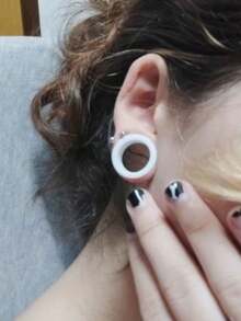 2 szt. elastycznych silikonowych tuneli do uszu, zatyczek do uszu, kolczyków ekspanderów do rozszerzania uszu, biżuterii do ciała 3-20 mm