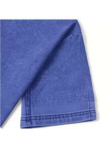 Ash-Vintage Washed Oversized-Drapey Toronto Raptors Dino-Basketball Tee - Retro-Sport Street-Hardcore Vibe - 藍色 - 查看 4