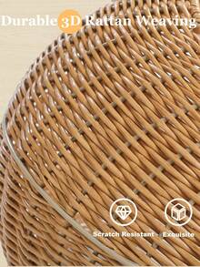 PAWZ Road Modern Cat Tree, 46-Inch Wooden Cat Tower With Dinosaur Design, Large Rattan Tree And 5 Fully Wrapped Sisal Scratching Posts For Indoor Cats - 米色 - 查看 5