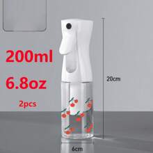 2/1pc Cute Love, Daisy, Bow Print High Pressure Hair Spray Bottle, Ultra Fine Continuous Water Mister For Hairstyling, Cleaning, Plants, Facial Moisture, Multipurpose Plastic Kitchen Oil Sprayer, Useful Tool, Kitchen Accessories Ultra-Fine Continuous Spray Bottle Portable, Reusable, Multi-Purpose Plastic Sprayer Hair Spray, Multi-Purpose Plastic Spray Bottle For Hairdressing, Cleaning, Plants, Facial Moisturizer, Utility Tools, Kit