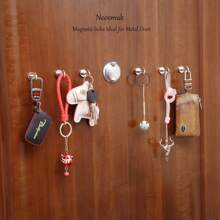 6pcs Magnetic Hooks - Magnetic Hooks, Easy Wall Mounting, Polished Metal Surface, Suitable For Home Organization, Kitchen, Office, Cruise And Camping, Multi-Style