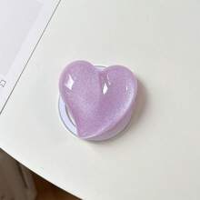 爱形闪光手机可扩展支架，多功能可旋转桌面支架，粘合和磁性选项兼容所有智能手机，兼容 、Android 手机，生日、家人、朋友的礼物，推拉式手机握把手机支架手机配件