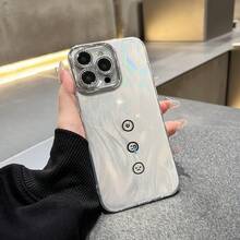 Funda para teléfono (1 unidad) compatible con todas las series 16, 15, 14, 13, 12 y 11 (13, 14 Pro, 15 Plus y 16 Pro). Nuevo diseño colorido con degradado láser IMD. Funda protectora para móvil con protector de lente. Diseño híbrido clásico a prueba de golpes. - Blanco - Ver 5