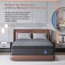 Duchessz 14 Inch Twin Full Queen King Size Bed Hybrid Pocket Spring Mattress Gel Memory Foam,Medium Firm, Cool Sleep, Pressure Relief, Mattress In A Box - 14 inch - Xem 9