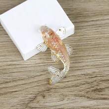 Natural Crushed Crystal Gravel Stone Resin Koi Lucky Fish Home Ornament Healing Crystal Gravel Gemstone Feng Shui Fish Decoration