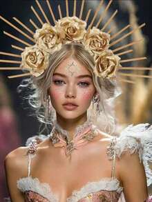 1 Piece Of Women's Crown Headband, Goddess Headband, Sun Headband (With Six Styles To Choose From) Suitable For Parties, Photography, Role-Playing, Festivals, Royal Streetwear, Photography Stage Performances, Cosplay Props, Halloween