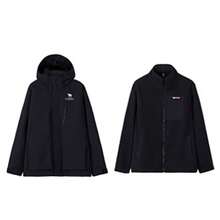 CAMEL CROWN Áo khoác trượt tuyết 3 trong 1, áo khoác leo núi giữ ấm, trang phục đi bộ đường dài trên tuyết chống thấm nước. - Bóng đen ma quái - Xem 2