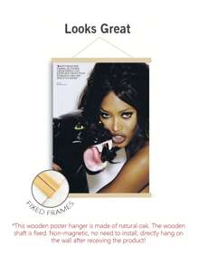 1 pieza Póster de decoración de Naomi Campbell para el hogar moderno, cuadro mural para la habitación, arte de pintura vintage divertida sin marco