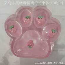 1/5个猫爪挤压玩具，慢回弹葡萄/橙色，减压挤压玩具，立方体挤压玩具，粘性挤压玩具，大号弹性挤压猫爪，指尖旋转玩具，生日派对礼物 - 彩色 - 查看 14