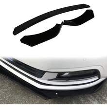 Vmingo Lip Splitter Delantero Universal Plástico Delantero Auto Deportivo Tuning - Arco Negro Piano - Ver 4