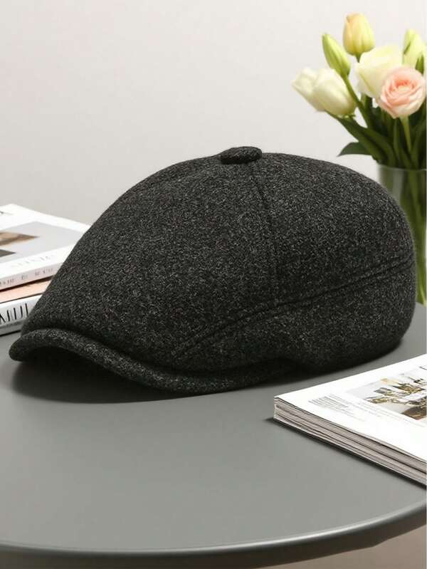 1PC Retro Newsboy Caps Men British Painters Hats Autumn Winter Berets Herringbone Flat Cap Hip Hop Berets