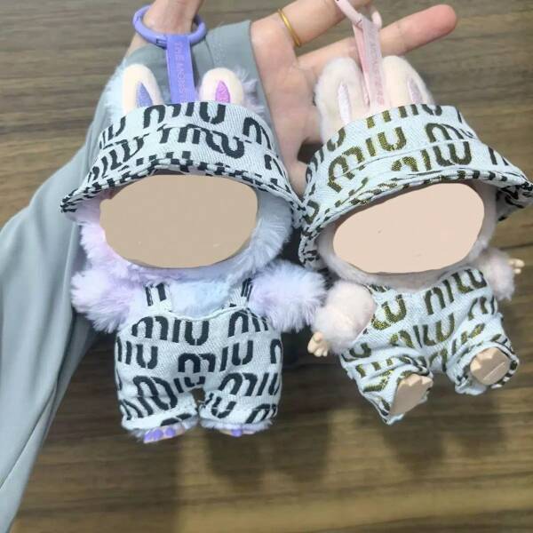 [Apenas roupas de boneca] Acessórios para pendurar de primeira e segunda geração para traje , saia de bailarina de renda preta, roupas de boneca, calças suspensórias com logotipo Labobo