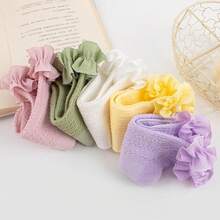 Halloween EssentialsGirls Ruffle Socks Cute Knit Cotton Frilly Lace Newborn Infant Toddler Dress Socks Girls Boys - Blue - View 7