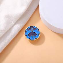 1pc-Blue Ladybug Brooch,Jo Jo's Anime Jo Jo's Magical Adventure Joruno' Brooch,Insect Pin,Inspiration Badge Insect,Gift