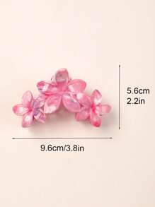 3pcs/1pc Summer Colorful Candy Chrysanthemum Large Hair Claw Clips, Bohemian Beach Headwear Hair Accessories Flower Hair Clips, School Stuff, College