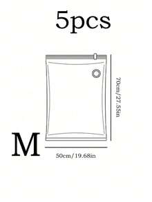 1/5/10pcs, Extra Large Vacuum Transparent High Quality Compression Storage Bags, Portable Storage Bags For Travel Essentials, Clothes, Bedding, Blankets, Bedding, Etc. Manual Vacuum Pump Compression Bag Set, No Electricity Required, Transparent Vacuum Compression Storage Bags - Multicolor - View 21