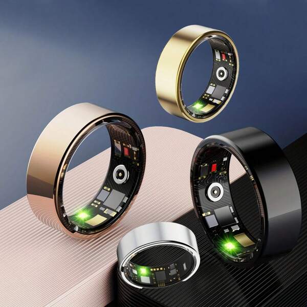 Smart Ring For Women & Men - Fitness Tracker With Pedometer, Calorie Counter, Sleep Monitor, IP68 Waterproof, Compatible With IPhone & Android - Perfect Gift For Health Lovers!
