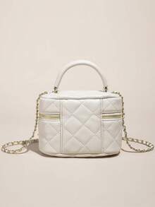 MIYIN Diamond Chain Crossbody Bag Mini Bag, Versatile - Beige - View 8