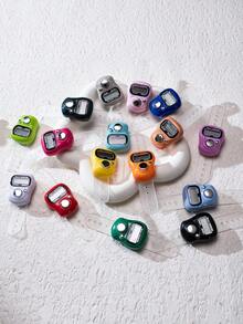Mini Electronic Finger Counter/Ring-Shaped Manual Counter, Random Color, Suitable For Knitting, Prayer (Tasbih), Games, Sports, And Other Counting Purposes - Multicolor - View 4