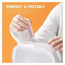 5ml Travel Perfume Atomizer Refillable,Portable Genuine Leather Sprayer, Pocket Size Empty Fragrance Spray Bottle - Gift For Women Men Pink - 彩色 - 查看 3