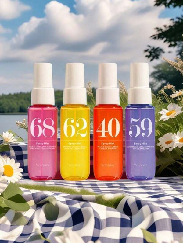 paquete de 1/2/3/4/5 piezas de la Colección Brasileña Spray Bruma con caja de regalo, ambientador de aromaterapia para interiores y exteriores, fragancia de aceites esenciales naturales de larga duración con notas de vainilla, coco, flores, frutas, cítricos, madera, acuáticos y marinos, ideal para citas, fiestas, reuniones, viajes, hogar, hotel, oficina, regalo perfecto para la familia