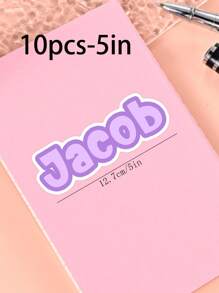 100/50/20/10/1 Pc Customized Name Personalized Stickers - Cartoon Font - Colorful And Variegated Personalized Laptop Stickers, Water Bottle Name Stickers - Suitable For Holiday Gifts, Daily Decorations, Notebook Stickers, Candy Baking Packaging Bag Decorations, School Supplies, Back To School, Multi-Functional, Ornamental, Reusable, Modern, Colorful, Cute, Vintage, Cartoon, Kawaii, Custom, Personalized, Unique, Customized, Workers, Clients, Students, For Business/Work/ Office, For School, Desert Fall Cozy