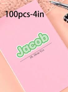 100/50/20/10/1 Pc Customized Name Personalized Stickers - Cartoon Font - Colorful And Variegated Personalized Laptop Stickers, Water Bottle Name Stickers - Suitable For Holiday Gifts, Daily Decorations, Notebook Stickers, Candy Baking Packaging Bag Decorations, School Supplies, Back To School, Multi-Functional, Ornamental, Reusable, Modern, Colorful, Cute, Vintage, Cartoon, Kawaii, Custom, Personalized, Unique, Customized, Workers, Clients, Students, For Business/Work/ Office, For School, Desert Fall Cozy