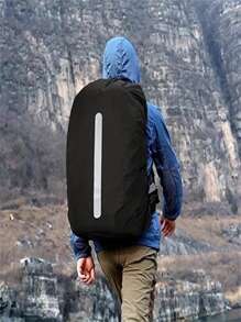 Capa de Chuva para Mochila 15-70L, Capa de Proteção Dobrável e À Prova d'Água para Mochila de Viagem, com Faixa Refletiva, para Acampamento, Caminhada e Montanhismo Ao Ar Livre