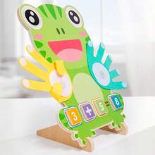 Đồ dùng dạy học Montessori cho trẻ em, Học cộng trừ kỹ thuật số, Đồng hồ ếch, Hoạt động ngón tay, Giáo dục sớm, Đồ chơi xếp hình và số học, Công cụ số học ngón tay bằng gỗ cho trẻ em, Khai sáng toán học mẫu giáo, Bảng học cộng trừ - Nhiều màu - Xem 9