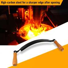 8IN Draw Knife – Heavy Duty Curved & Straight Blade,Durable Bark Peeling Tool For Hardwood/Softwood,Trusted By Woodworkers,7986316 - 青檸色 - 查看 5