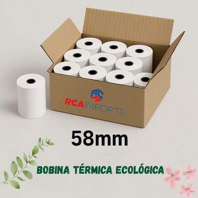 Bobina térmica ecológica para mini impressora 58mm