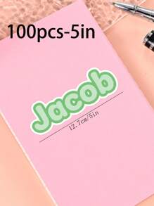 100/50/20/10/1 Pc Customized Name Personalized Stickers - Cartoon Font - Colorful And Variegated Personalized Laptop Stickers, Water Bottle Name Stickers - Suitable For Holiday Gifts, Daily Decorations, Notebook Stickers, Candy Baking Packaging Bag Decorations, School Supplies, Back To School, Multi-Functional, Ornamental, Reusable, Modern, Colorful, Cute, Vintage, Cartoon, Kawaii, Custom, Personalized, Unique, Customized, Workers, Clients, Students, For Business/Work/ Office, For School, Desert Fall Cozy