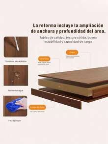 Zapatero de madera color nogal diseño minimalista organizador de zapatos armario almacenamiento grande para entrada dormitorio 2 tamaños 120cm y 105cm resistente práctico - Marrón - Ver 5
