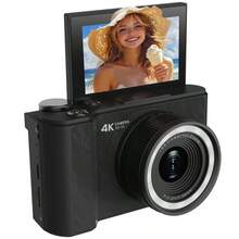 W&O 2025 NEW 4K 3-Inch Digital Camera, FHD 1080P, Digital Point And Shoot, 64MP For Vlogging With Anti Shake 16X Zoom, Compact, 32GB SD Card Included,MP3 Player, With Flashlight -Best Gift For Beginners Of Cameras