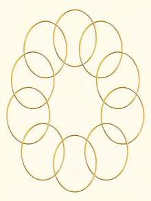 10/15 piezas Anillos metálicos de 2/3/4 pulgadas en dorado y plateado para manualidades, aros florales para macramé, aros para atrapasueños, suministros DIY para macramé y atrapasueños - Dorado - Ver 3