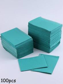 Disposable Pink Nail Art Table Mat 3 Lays Waterproof Clean Paper Foldable Multifunction Beauty Tattoo Dental Drapes Waterproof Tablecloth Cleaning Manicure Napkins Manicure Supplies