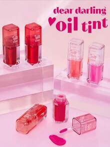 ETUDE Dear Darling 05号红色润唇油，油基质地，水润轻盈，打造玻璃唇妆，持久显色，丰唇效果，保湿护理，韩妆，韩国彩妆，4.2克/0.15盎司 - 05 Red Oil - 查看 3