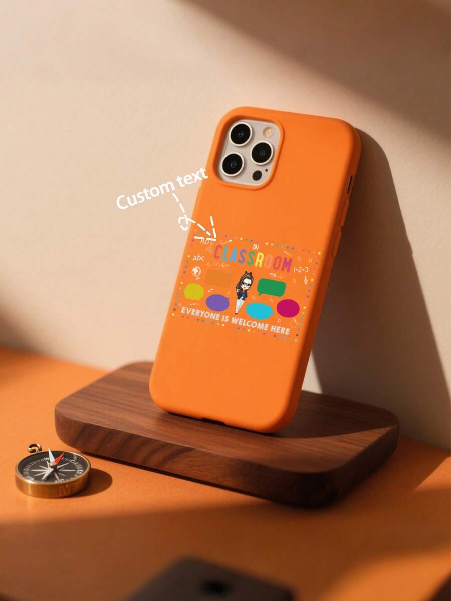 个性化手机壳适用于 16 Pro Max 16E Plus 2025，硅胶材质，四角防摔，防震 - 彩色 - 查看 1