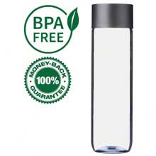 Pack de 24 bouteilles de jus en plastique PET transparent de 10 oz avec couvercles noirs. Bouteilles de smoothie en plastique idéales pour le jus, le lait et les boissons maison